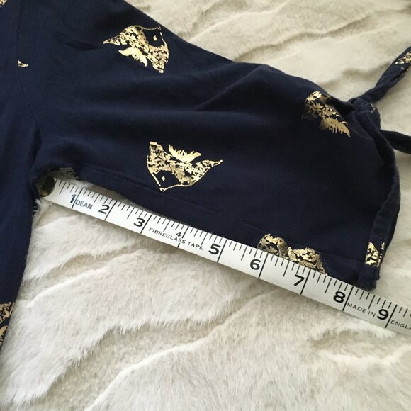 Lilly Pulitzer Preston Gold Foil Fish Print Tunic Dress Small - Picture 16 of 16